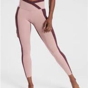 Athleta Mauve Burgundy Chroma 7/8 Tight Leggings